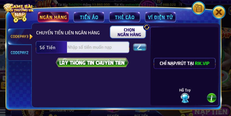 Cổng game Rikvip