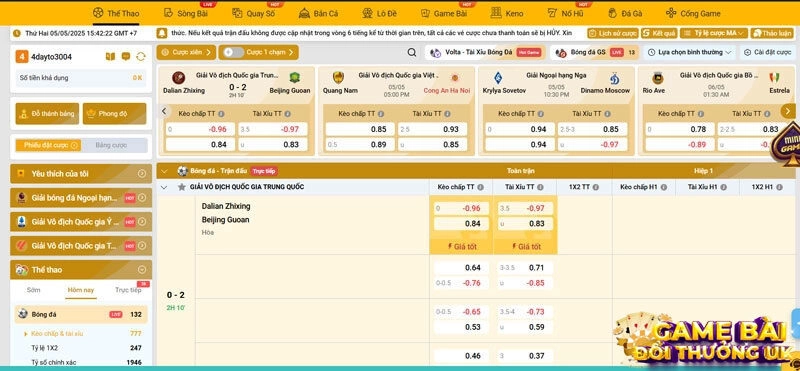 Đặt cược tiện lợi