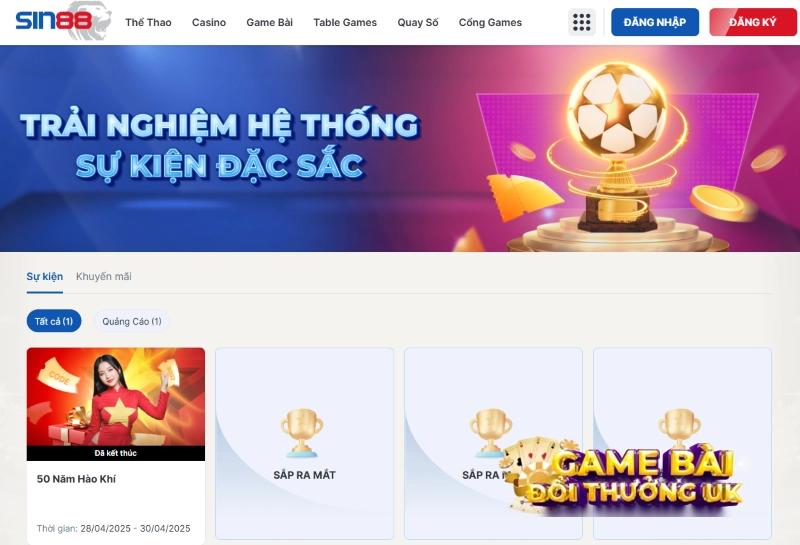 Khuyến mãi Sin88